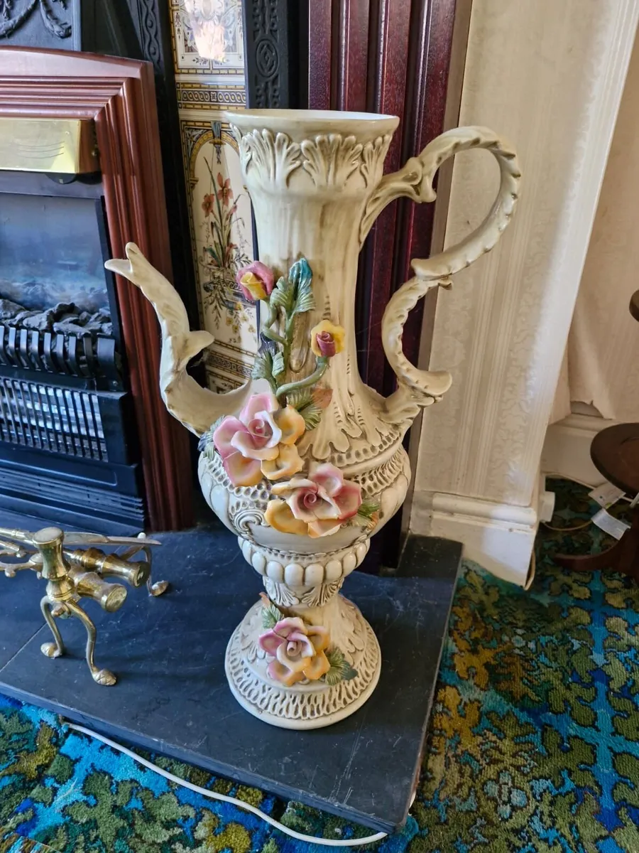Tall CAPODIMONTE Tea pot - Image 2