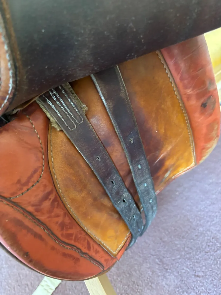 Pony Saddle. Leather. - Image 3