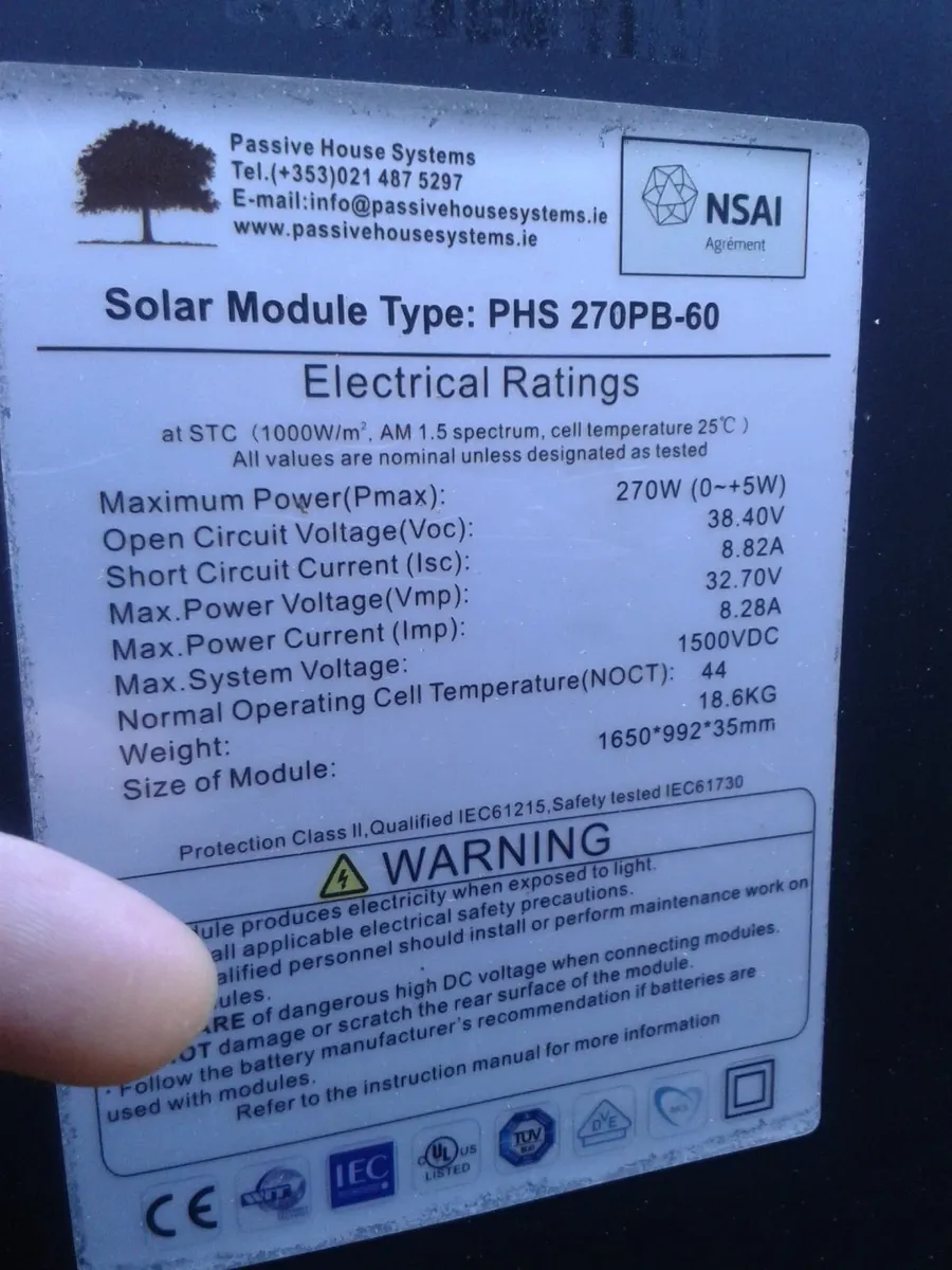 Solar Panel 270 watts - Image 3