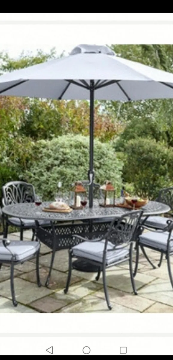 Brand New Hartman Antique Grey Cast Alum  6 Seater - Image 1