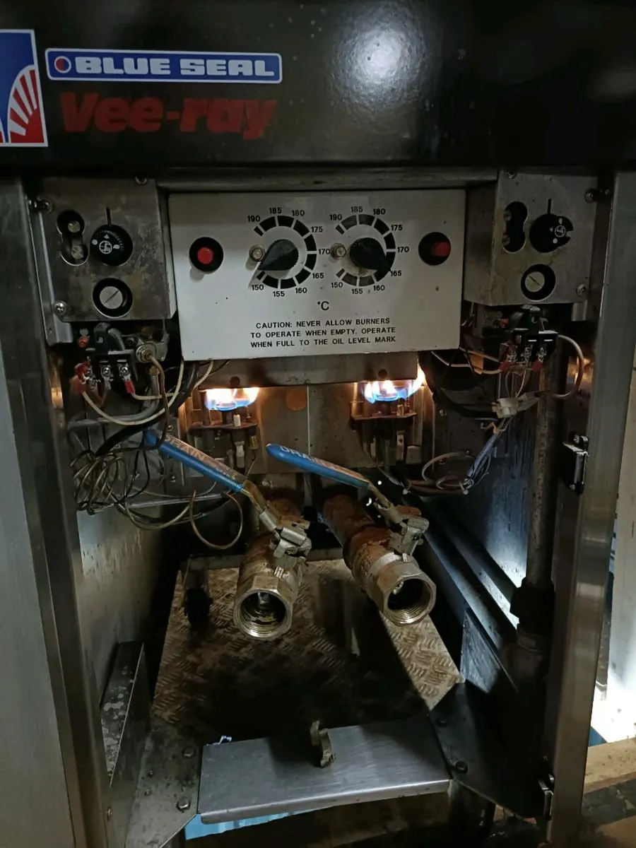 Blue Seal twin tank fryer - Image 3
