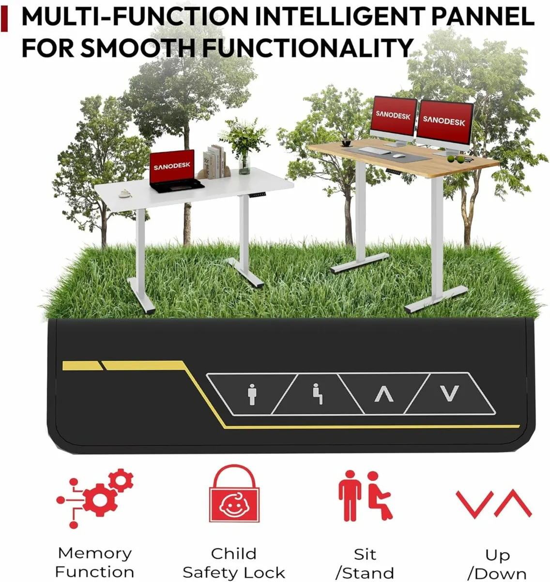 160 * 60 Electric Standing Desk - Image 3