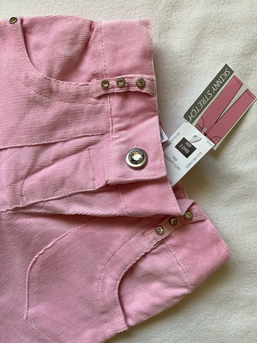 Brand new Girl’s Pink Cotton Corduroy Trousers - Image 3
