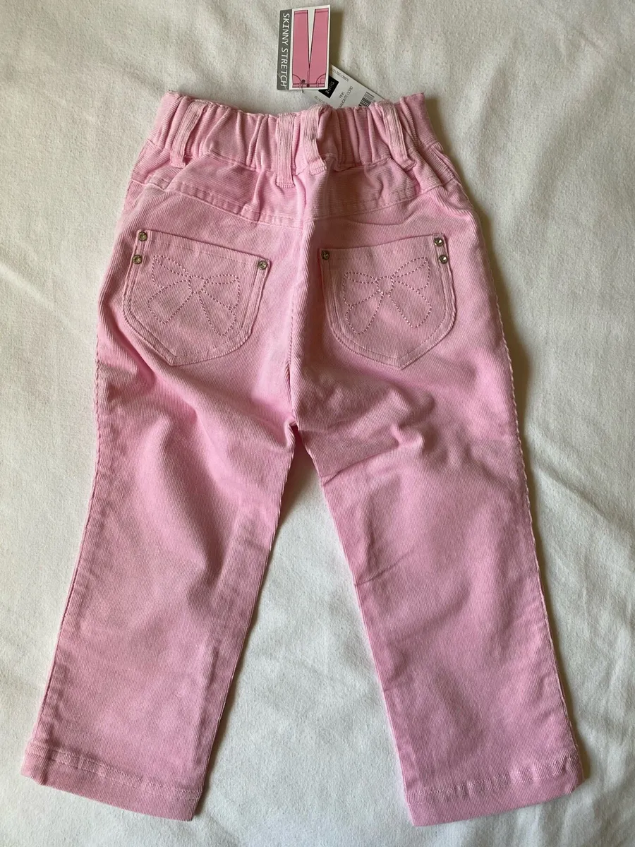 Brand new Girl’s Pink Cotton Corduroy Trousers - Image 4