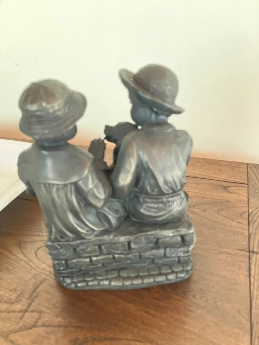 Genesis Bronze Boy Girl Statue - Image 2