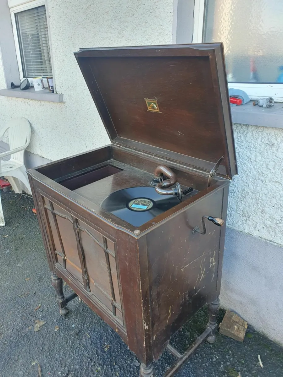 Very old antique music player read add - Image 1