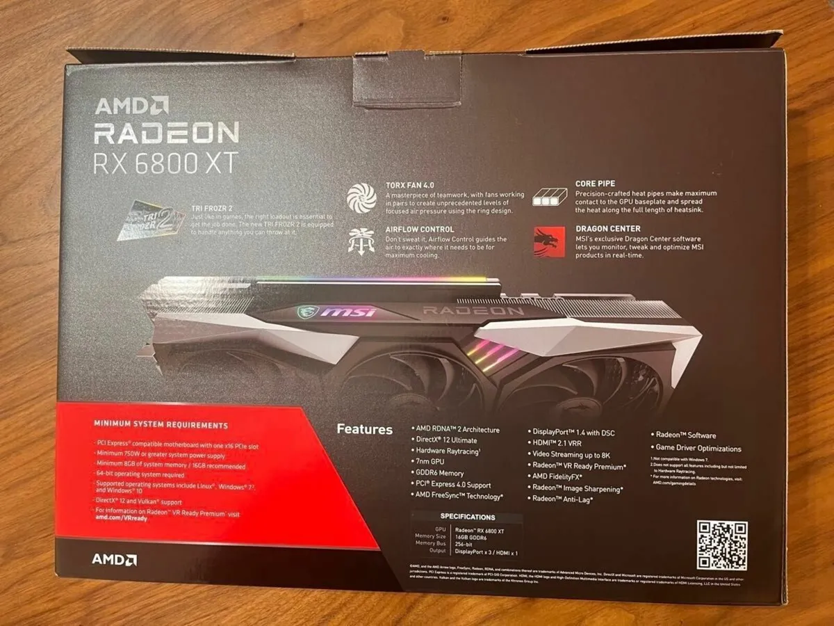MSI RX 6800 XT Gaming X Trio 16GB Excellent Condit - Image 3