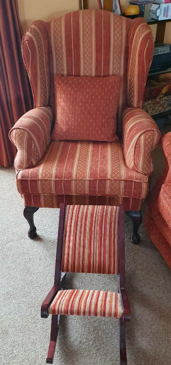 Queen Anne Chair and sofa - Image 3