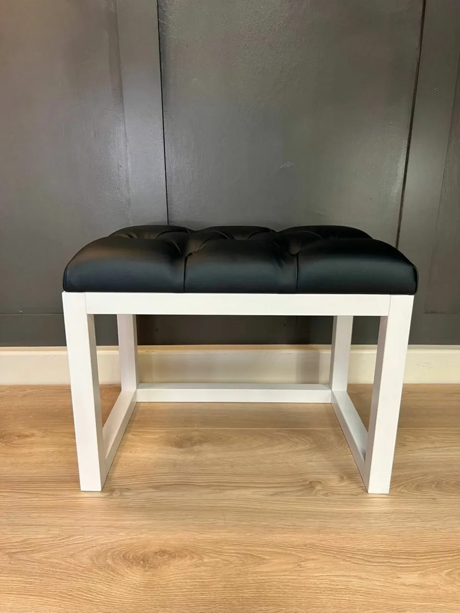 Wooden-Framed Bench 60x40cm - Image 4