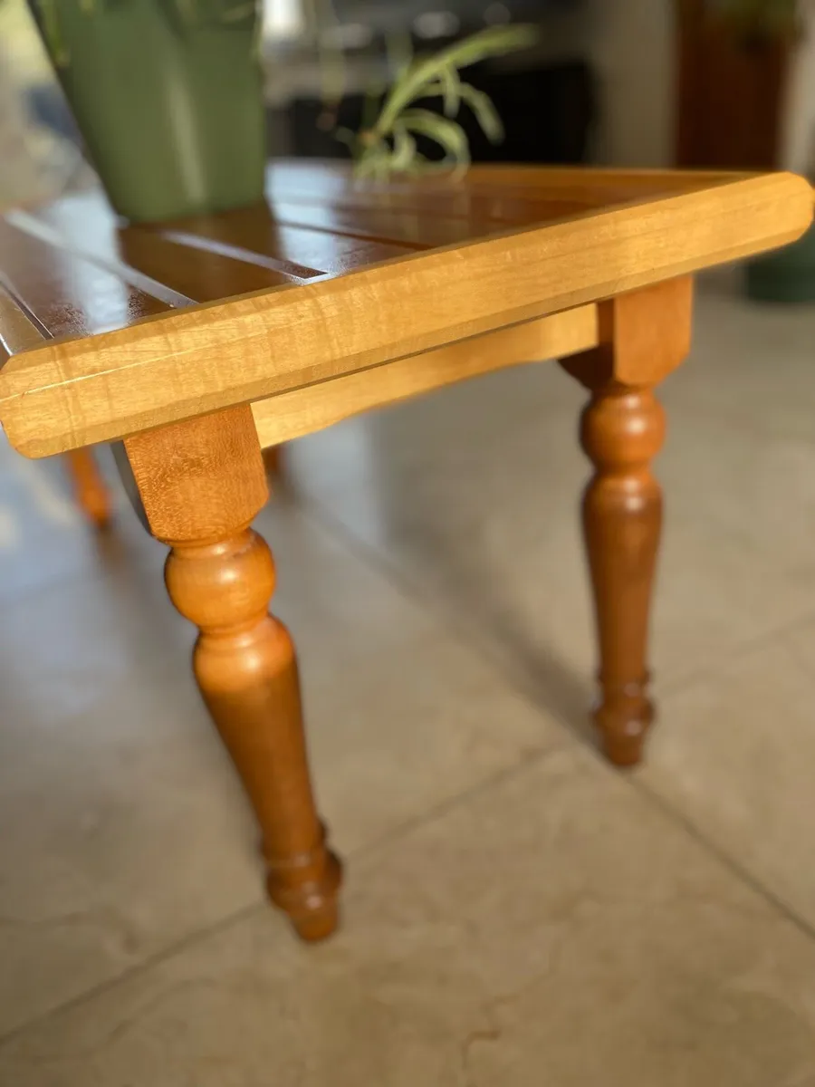Coffee table - maple & cherry wood - Image 3