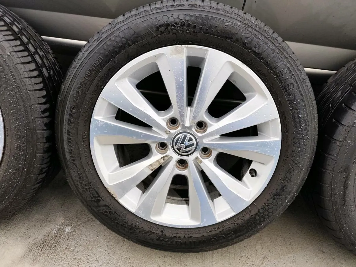 16" VW alloy wheels, very good tyres - Image 3