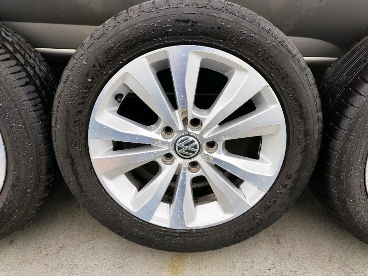 16" VW alloy wheels, very good tyres - Image 4