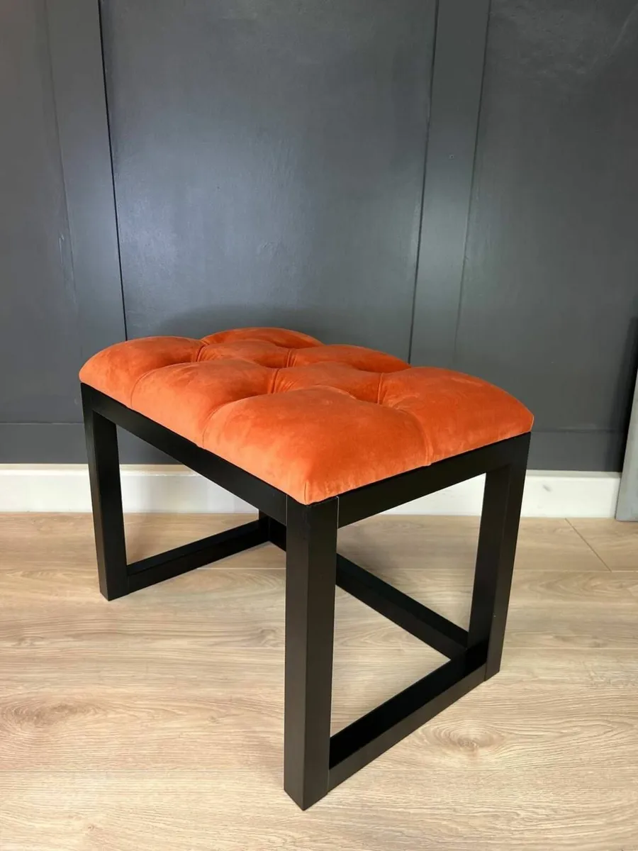 Wooden-Framed Bench 60x40cm - Image 2