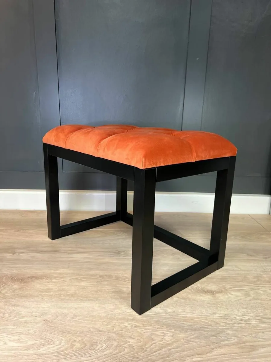 Wooden-Framed Bench 60x40cm - Image 3