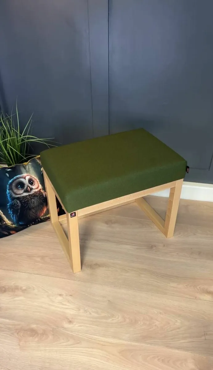 Wooden-Framed Bench 60x40cm - Image 3