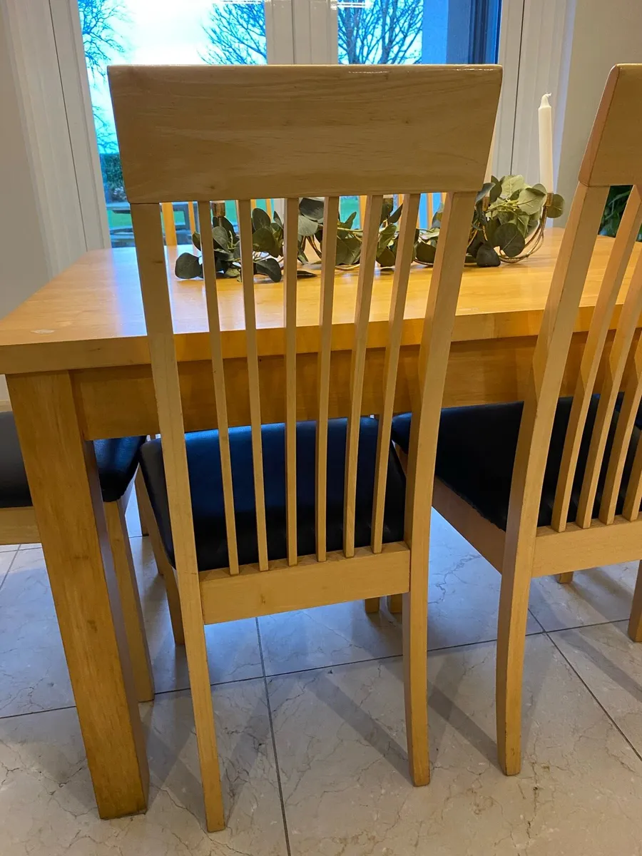 Dining table & 6 chairs - Image 3