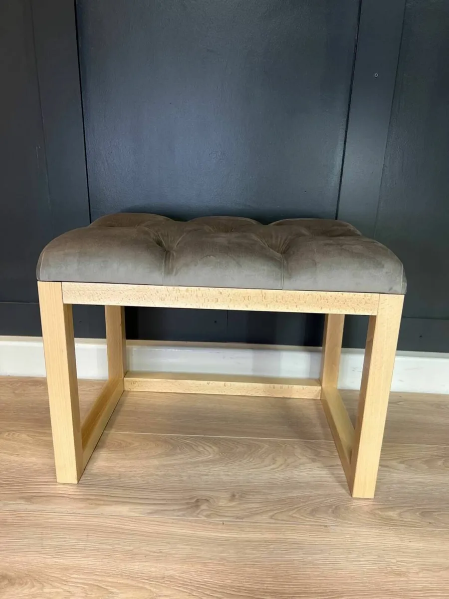 Wooden-Framed Bench 60x40cm - Image 2