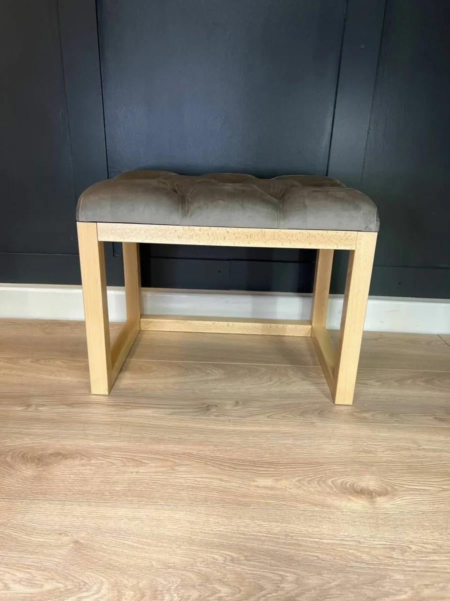 Wooden-Framed Bench 60x40cm - Image 4