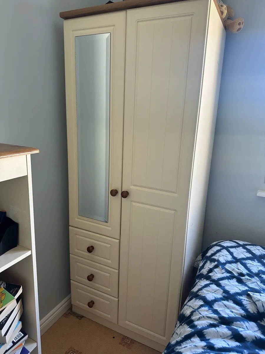 Bedroom wardrobe desk bed bedside locker - Image 1