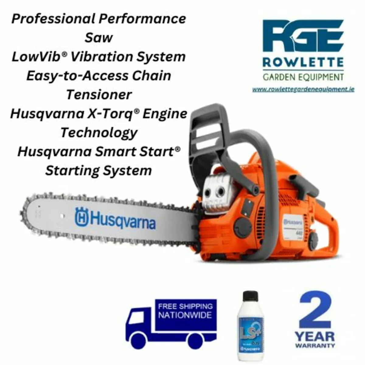 Husqvarna Chainsaw 440 15"Bar & Chain - Image 1