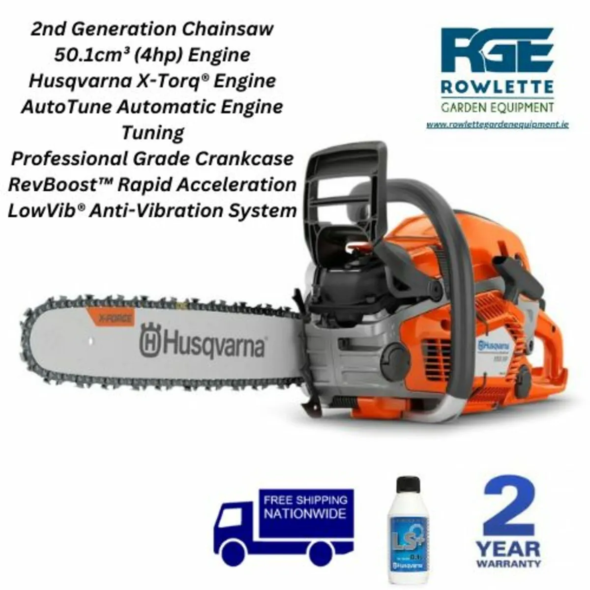 Husqvarna 550XP® MK II Professional Chainsaw - Image 1