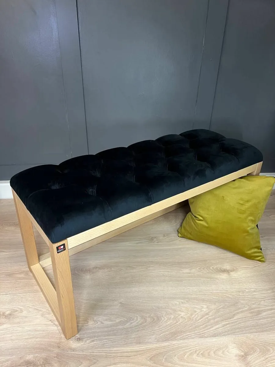 Wooden-Framed Bench100x40cm - Image 1