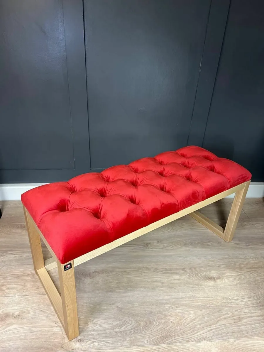 Wooden-Framed Bench100x40cm - Image 1