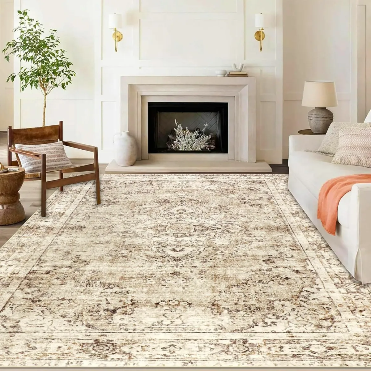 Vintage Large Rugs Living Room 160x230cm Bedroom - Image 1