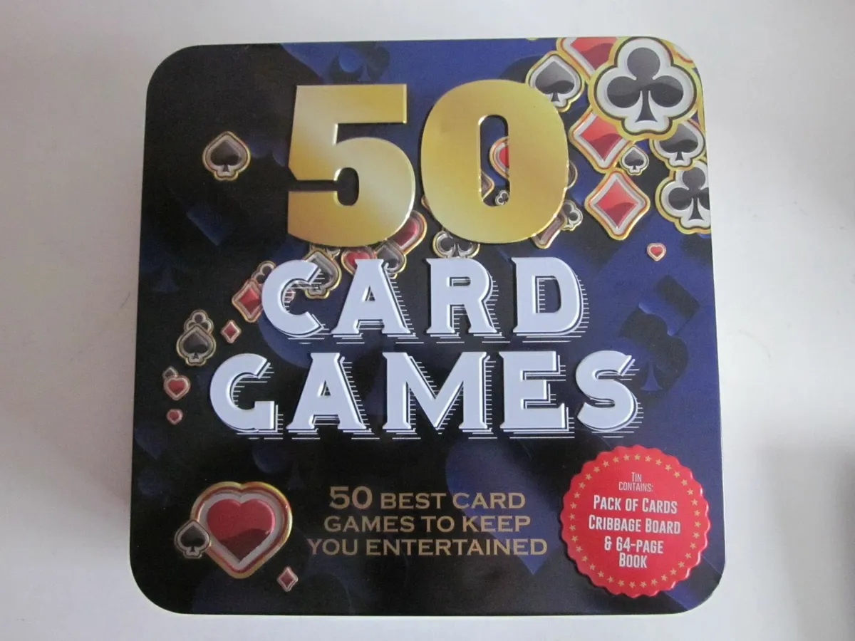50 Best Card Games Gift Tin New - Image 1