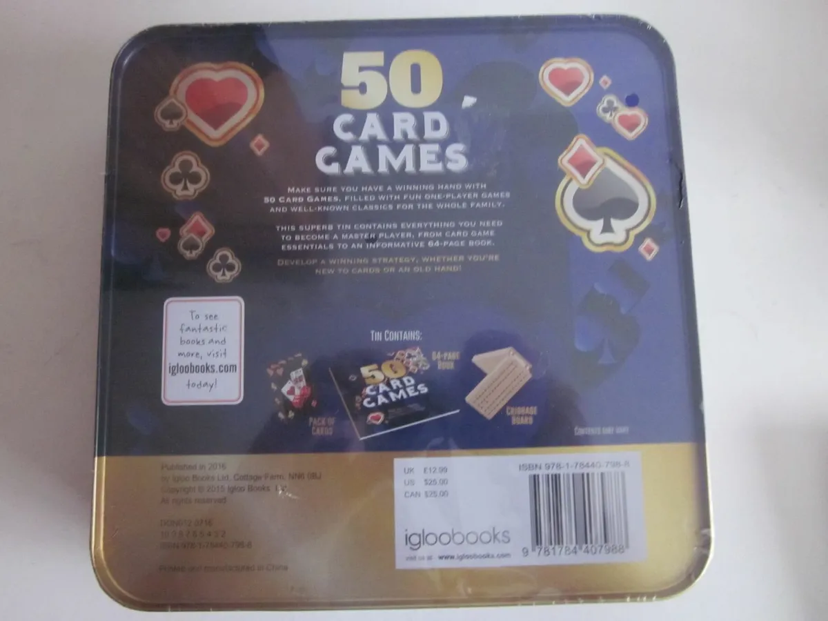 50 Best Card Games Gift Tin New - Image 2