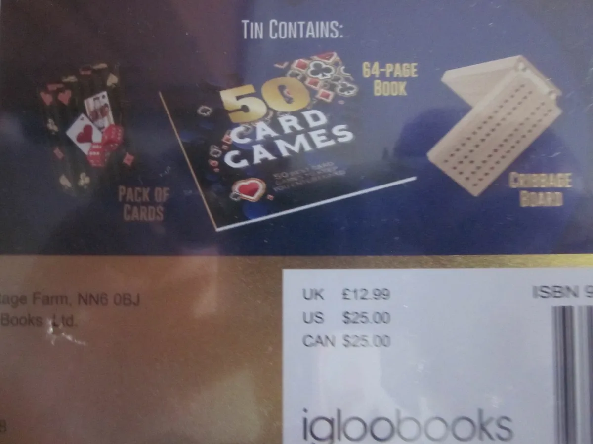 50 Best Card Games Gift Tin New - Image 3