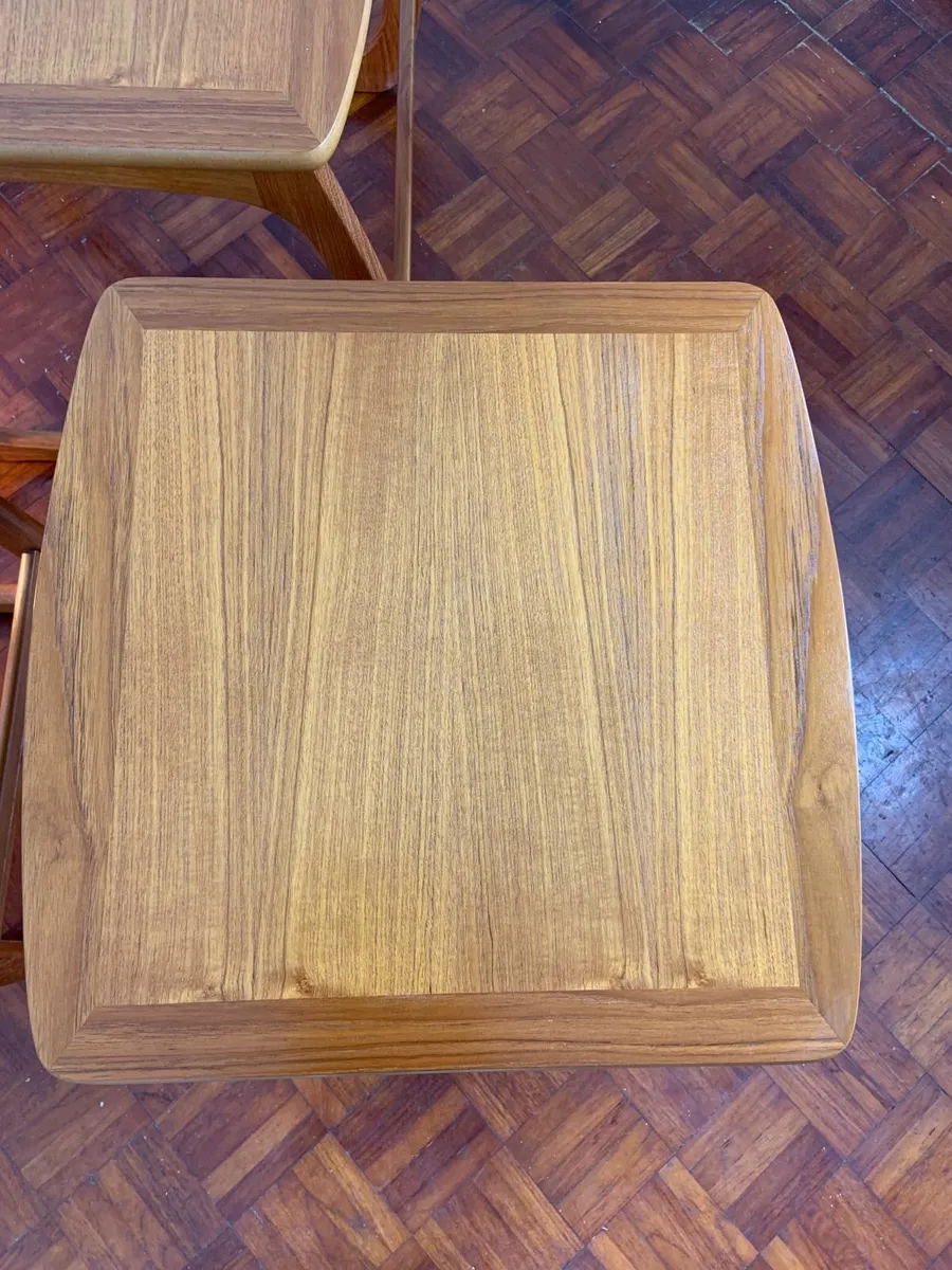 Mid Century Nathan Burlington Nesting Tables - Image 3