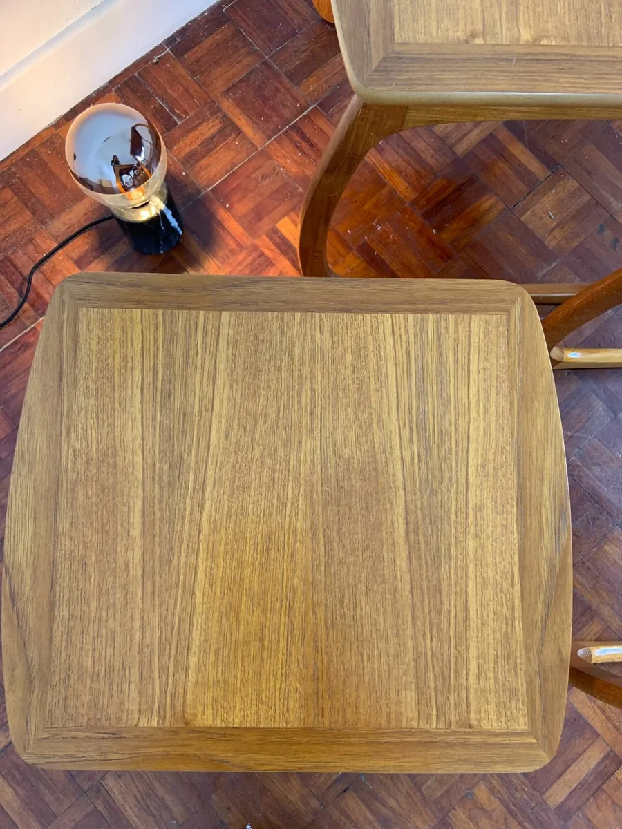 Mid Century Nathan Burlington Nesting Tables - Image 4
