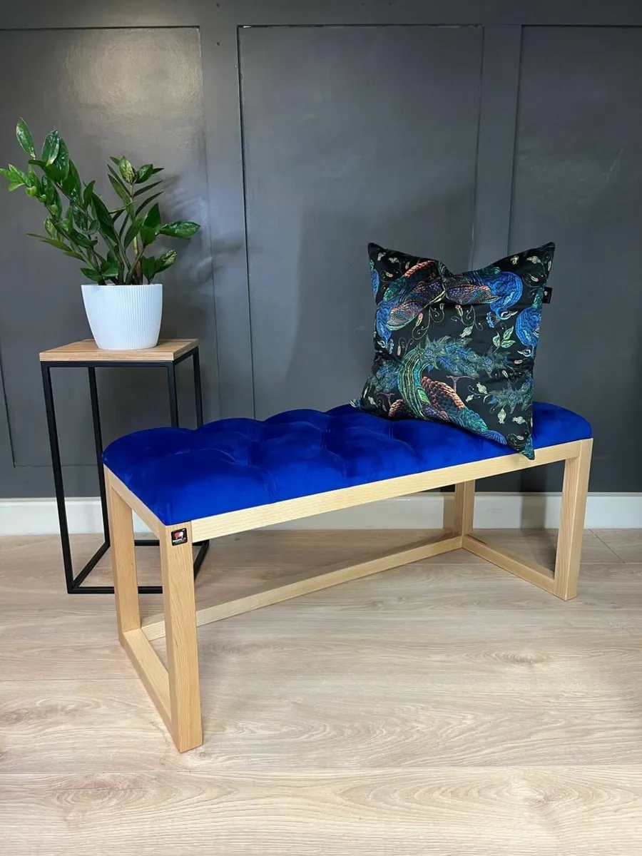 Wooden-Framed Bench100x40cm - Image 1