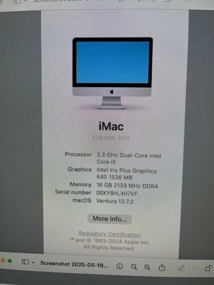 Apple iMac 21.5" 2017 - Image 4