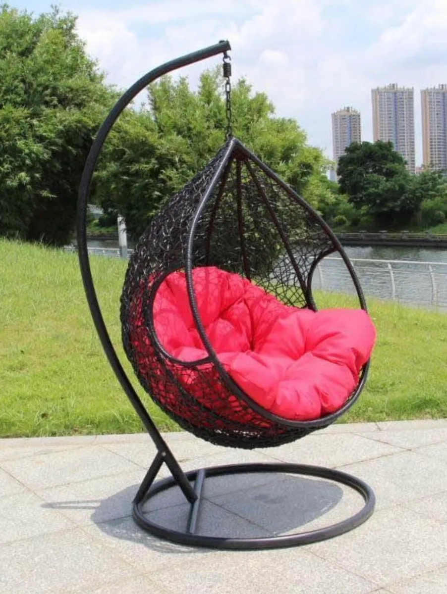 NEW RATTAN HANGING SWING EGG CHAIRS - DELIVERY - Image 2