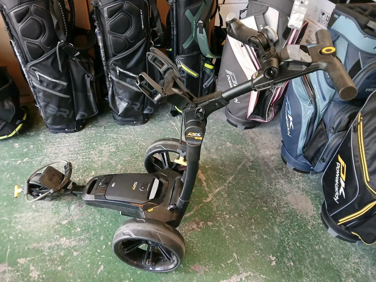 GPS Powakaddy trolley used for 2 games - Image 1