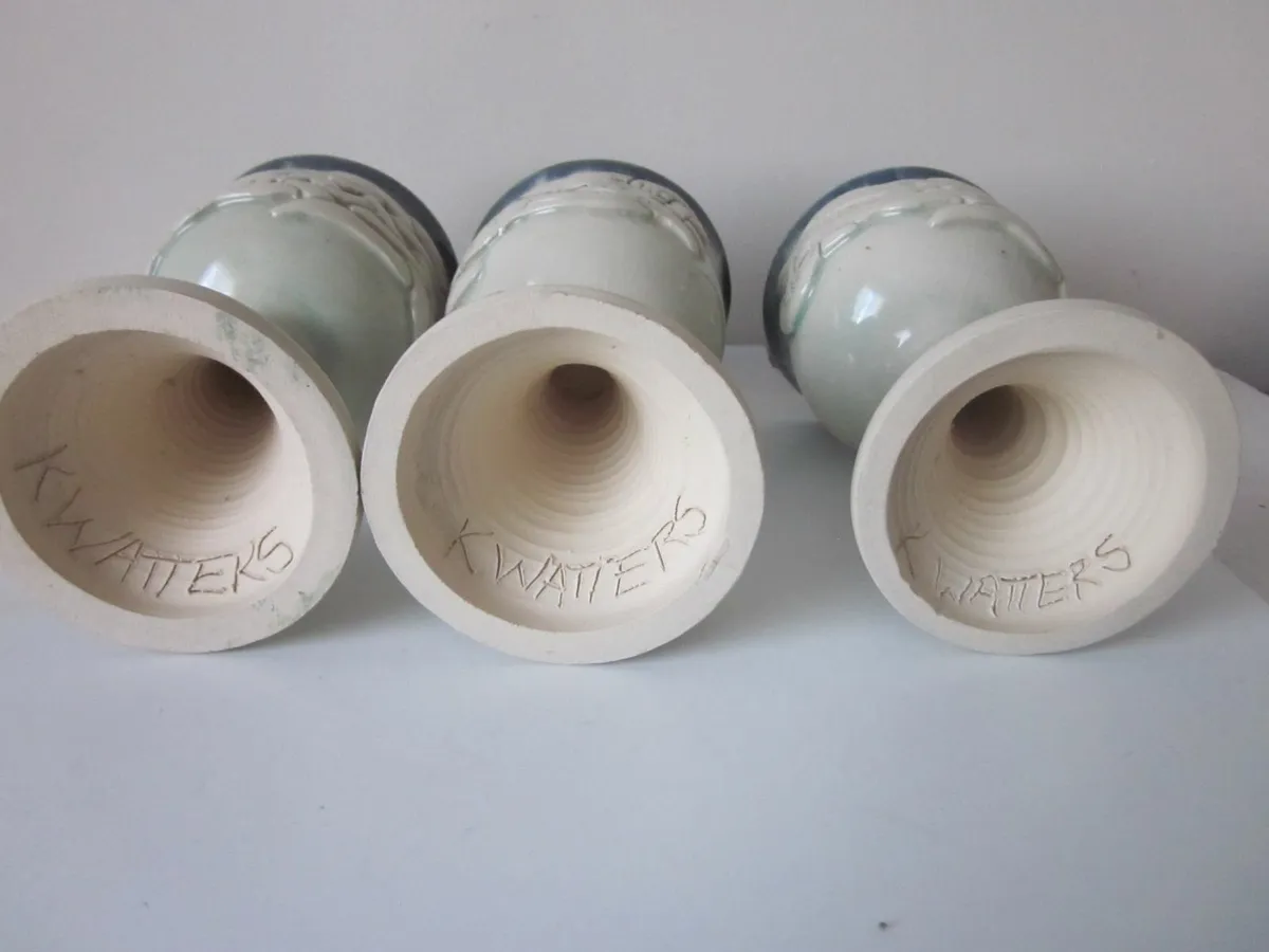 3 Celtic Goblets, Ken Watters Pottery Kerry. - Image 3