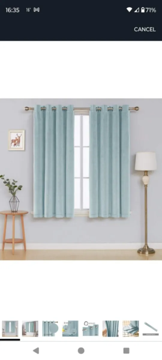 Thermal Crushed Velvet Eyelet Ring  Velour Curtain