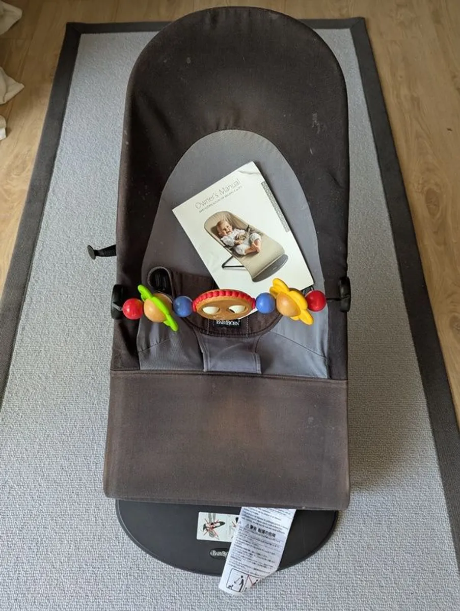 Babybjorn bouncer + BabyBjorn wooden Toy Accessory - Image 1