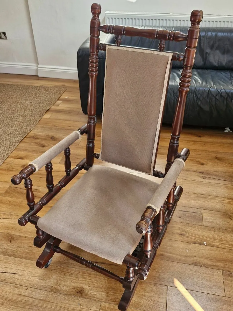 Antique Platform Rocking Chair - Image 1