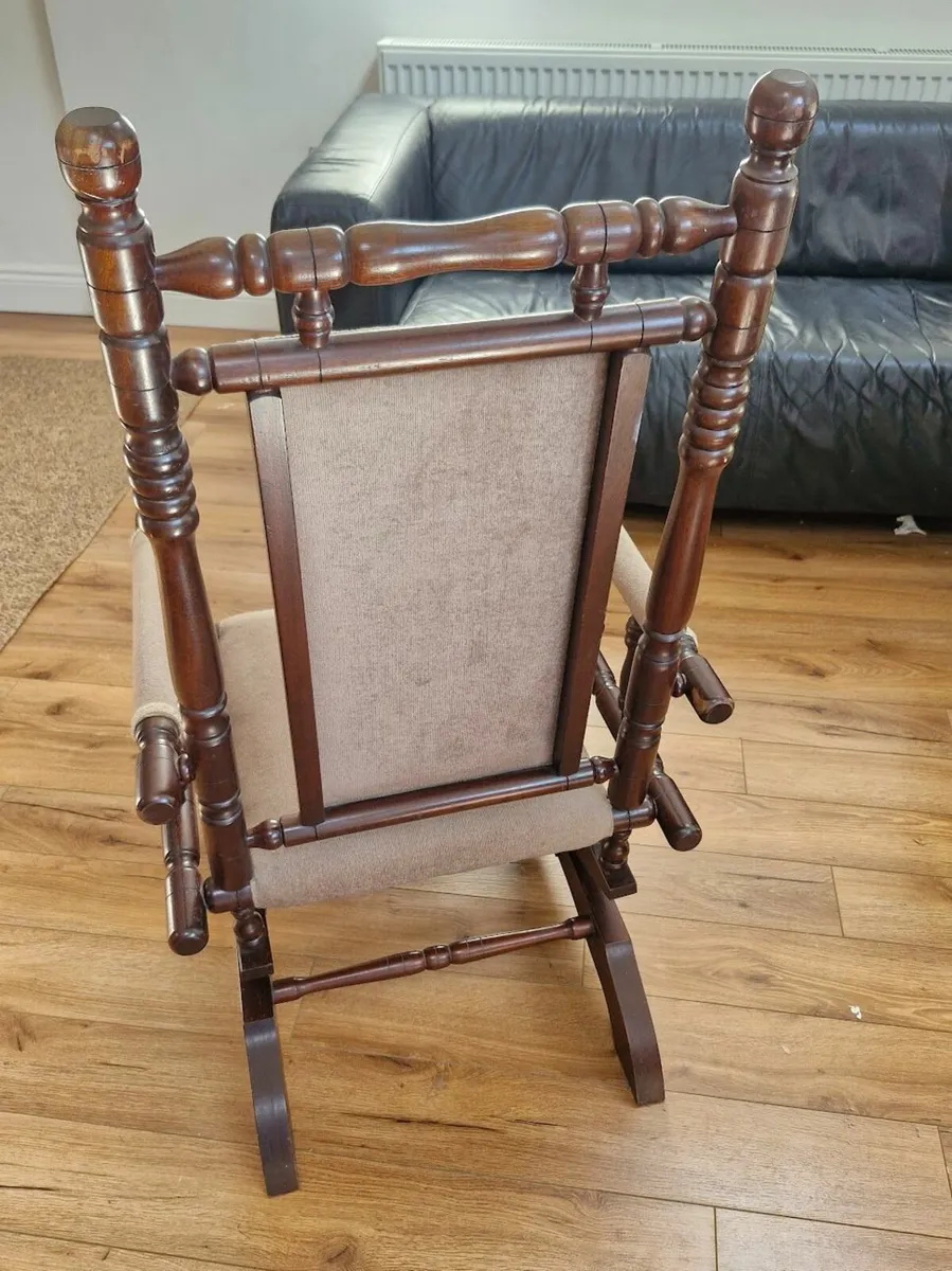 Antique Platform Rocking Chair - Image 2