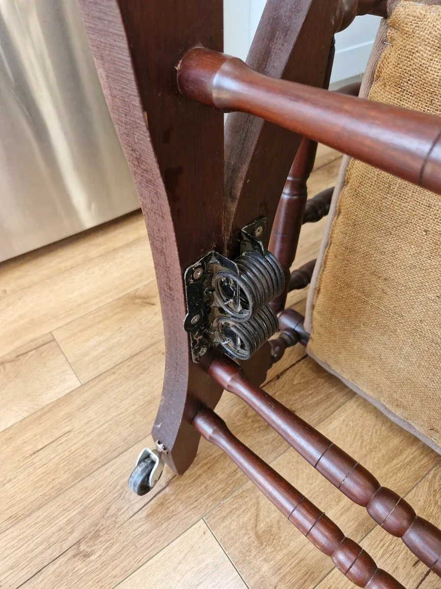 Antique Platform Rocking Chair - Image 4