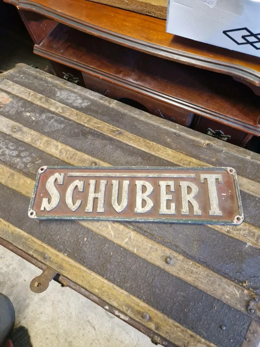 German Street Sign Schubert - Image 1