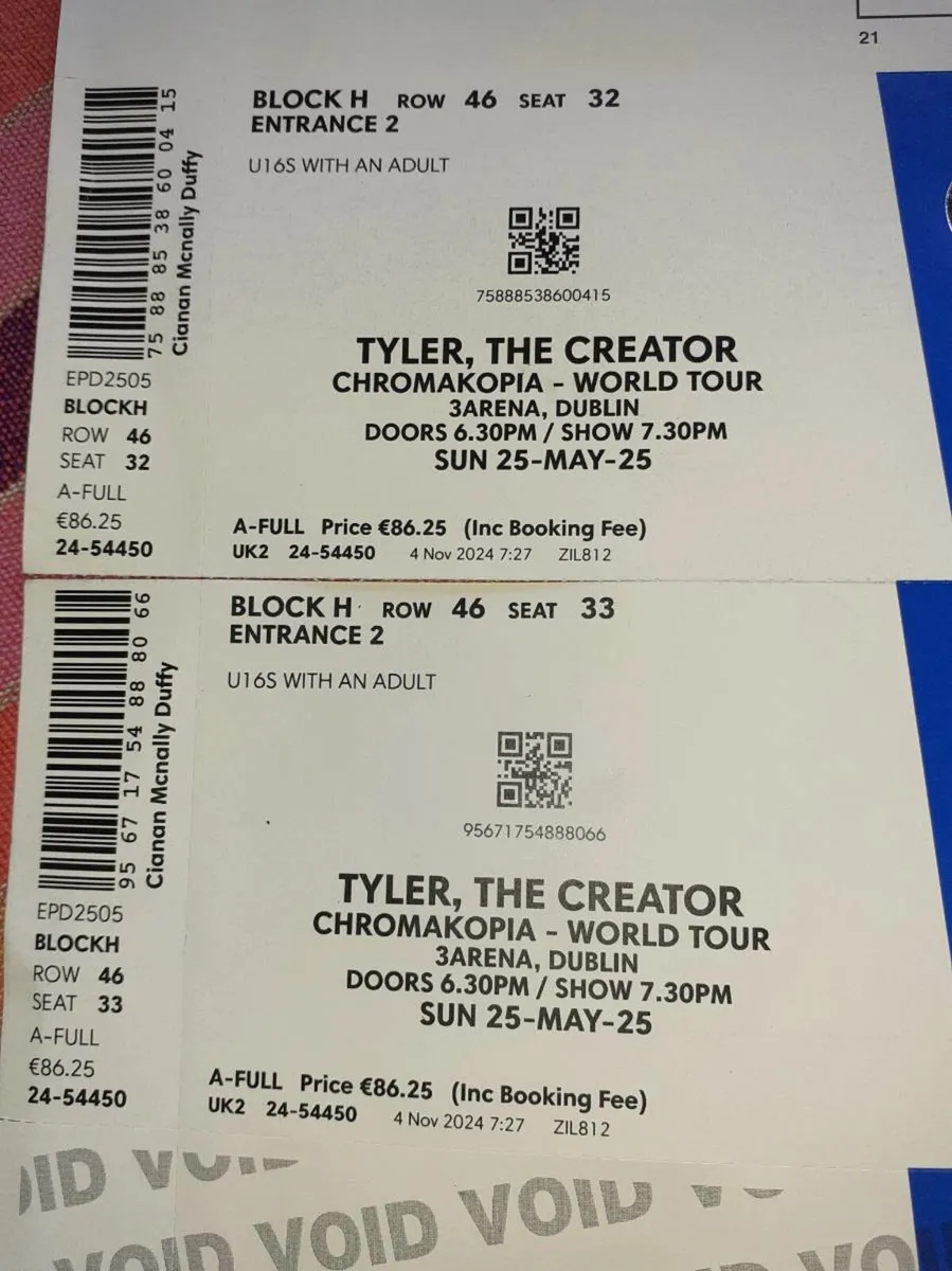 Music tickets