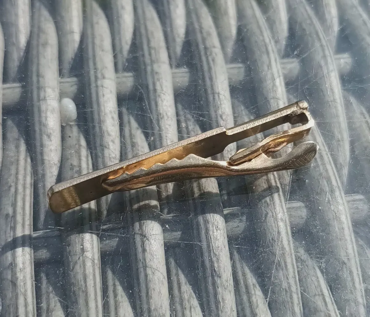 Vintage tie slider as a cricket bat, freepost - Image 3