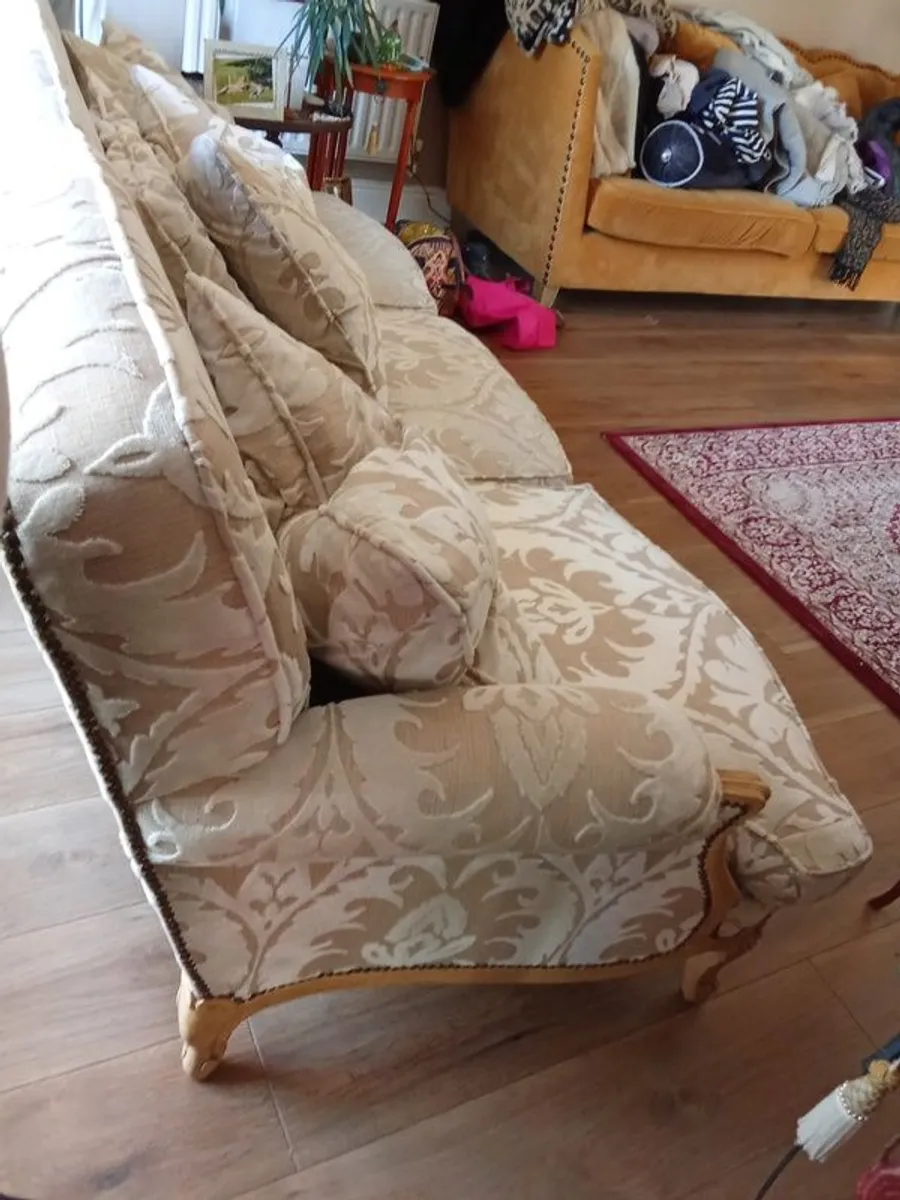 Vintage Style 3 Seater Sofa - Image 4