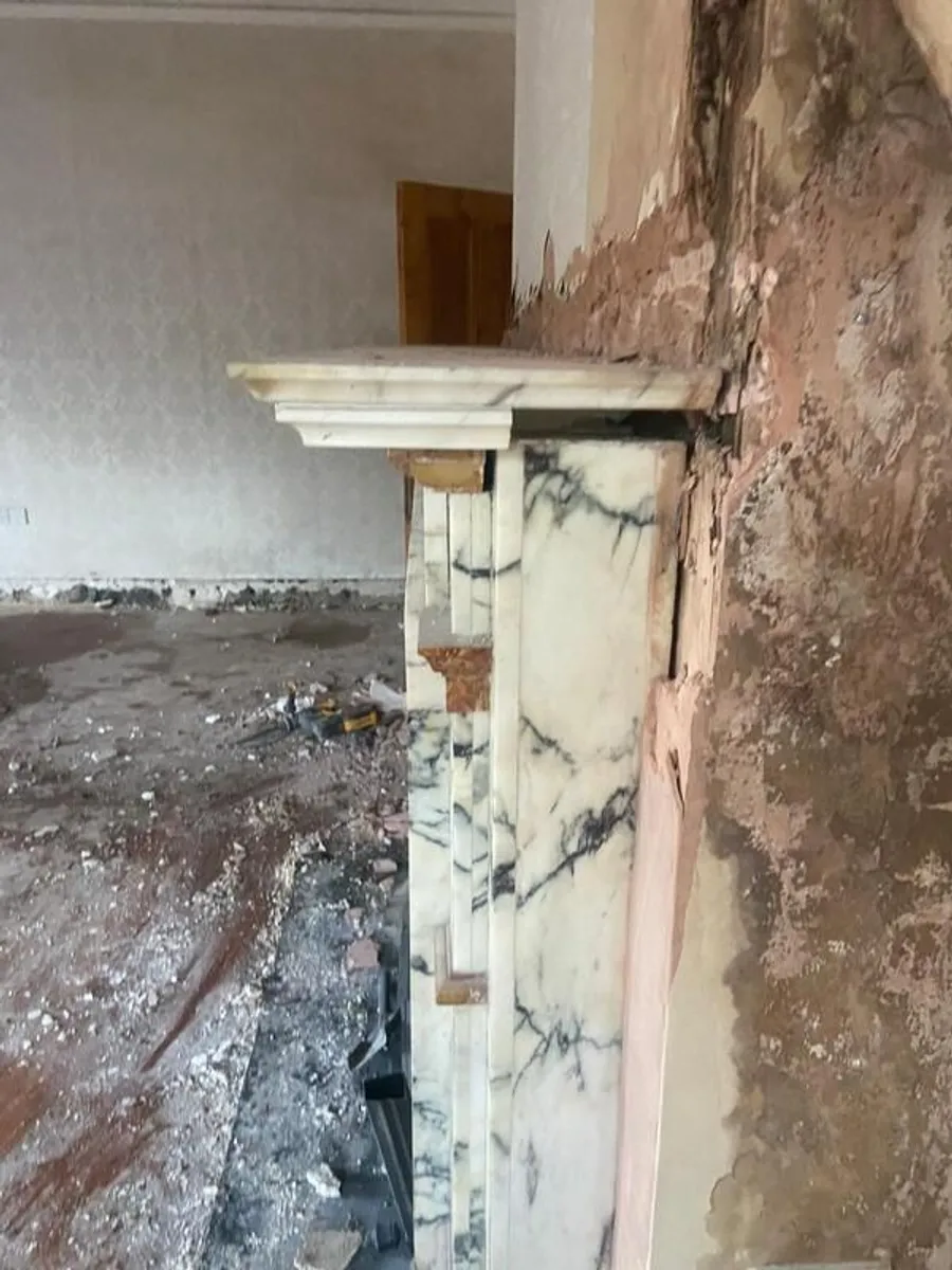Antique Italian Marble Fireplace - Image 3