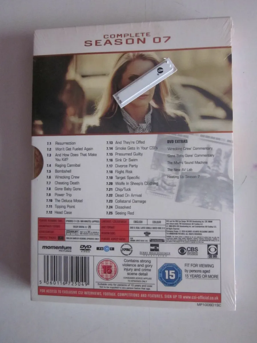 CSI Miami The Complete Season 7 DVD (2010) New - Image 2