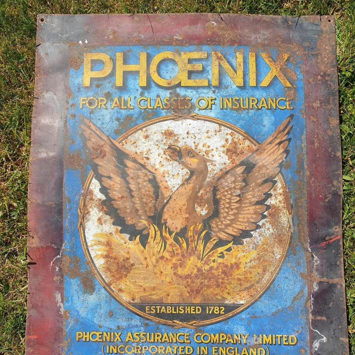 Vintage Phoenix Assurance metal sign - Image 2
